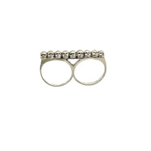 Load image into Gallery viewer, Baby Heads Knuckle Ring Silver Tone
