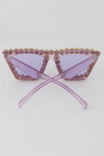 Load image into Gallery viewer, Bling Crystal Lined Statement Sunglasses- More Colors Available!
