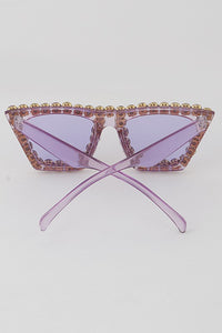 Bling Crystal Lined Statement Sunglasses- More Colors Available!