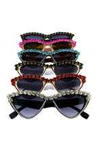 Load image into Gallery viewer, Kitty Cat Bling Sunglasses
