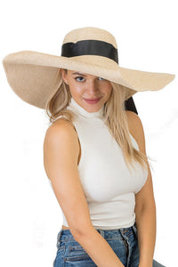 Wide Brim Floppy Button Up Hat