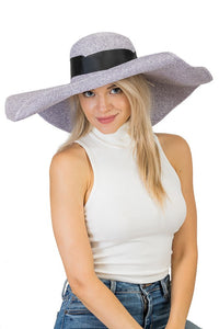 Wide Brim Floppy Button Up Hat