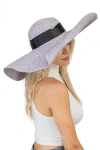 Wide Brim Floppy Button Up Hat