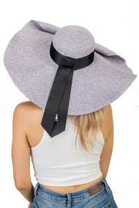 Wide Brim Floppy Button Up Hat