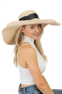 Wide Brim Floppy Button Up Hat