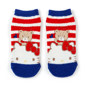 Hello Kitty Blue and Red Striped Socks