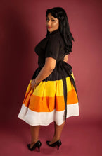 Load image into Gallery viewer, Candy Corn Trixie Skirt
