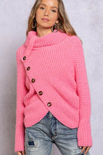 Load image into Gallery viewer, Ada Pink Asymmetrical Hem Sweater
