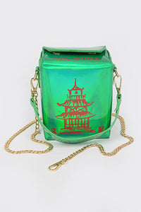 Emerald Chinese Food To Go Box Clutch Purse