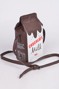 Chocolate Milk Carton Purse