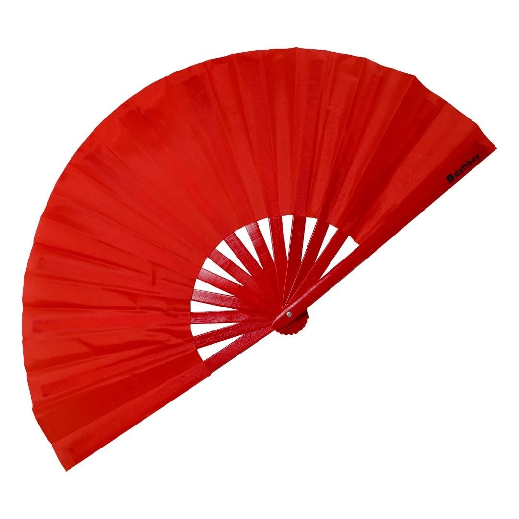 Beyond Basic Red Xtra Large Hand Fan