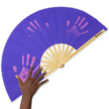 Load image into Gallery viewer, Chameleon Color Change Purple-Pink Xtra Large Hand Fan

