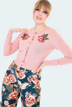 Load image into Gallery viewer, Cynthia Roses Pink Cardigan
