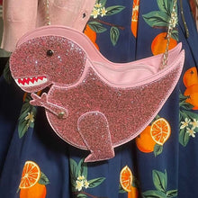 Load image into Gallery viewer, Glittery T-Rex Cross-body Purse- More Colors Available!
