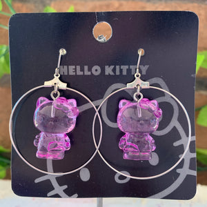 Hello Kitty 3D Kitty Hoop Earrings