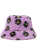 Daisy Faux Fur Bucket Hat- More Colors Available!