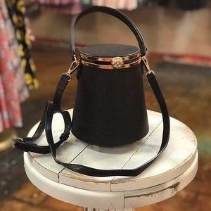 retro pinup black purse amber joy