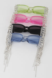 Rhinestone Drop Sunglasses- More Colors Available!