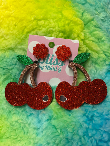 Cherry earrings