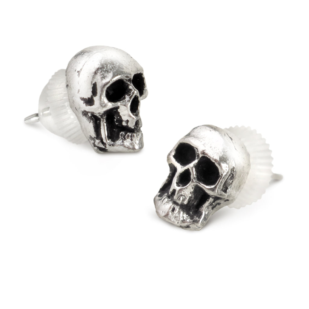 Death Skull Stud Earrings