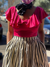 Load image into Gallery viewer, Lotte Hot Pink Ruffle Top
