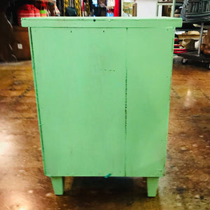 Green and Pink Floral Nightstand