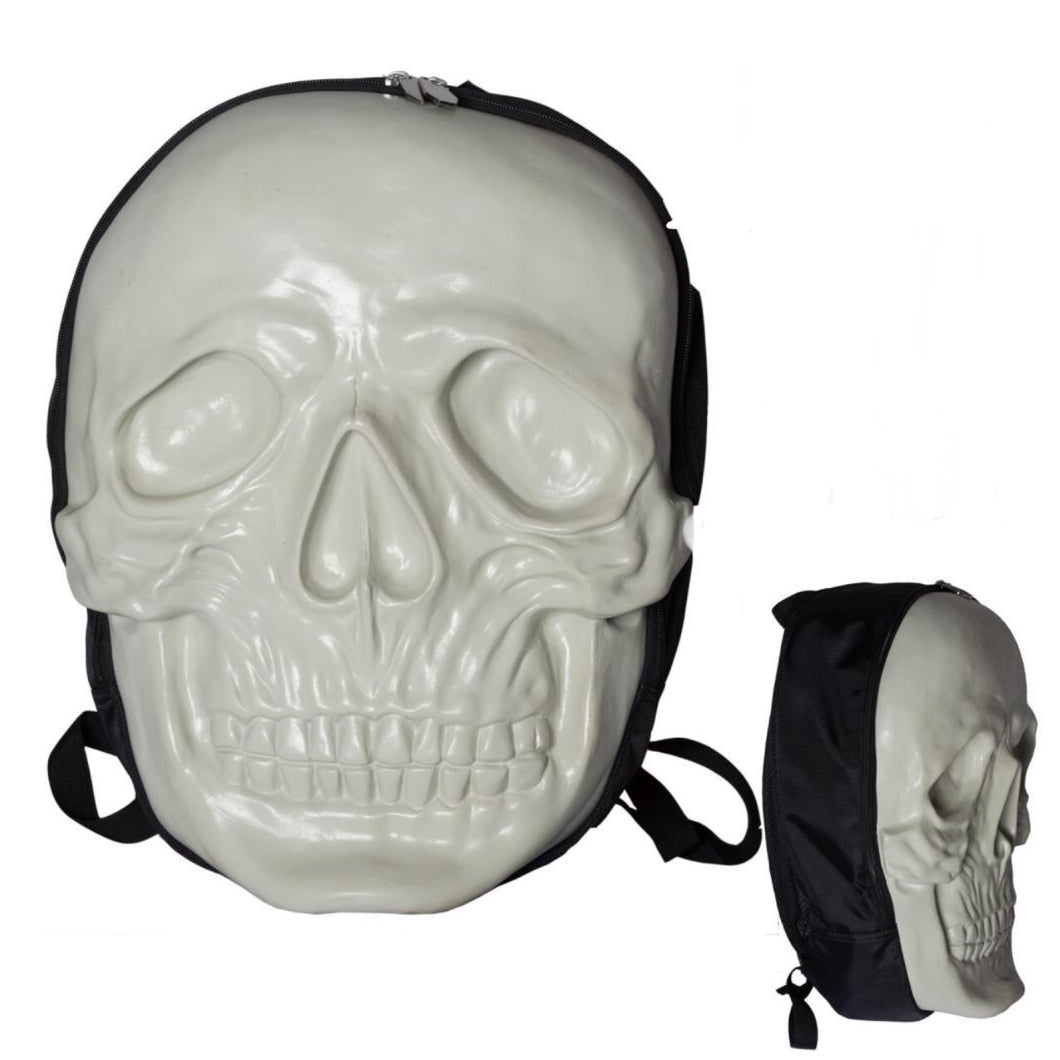 glow in the dark skull backpack 