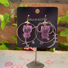 Load image into Gallery viewer, Hello Kitty 3D Kitty Hoop Earrings
