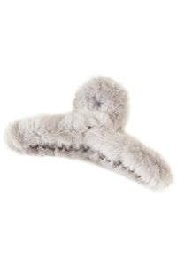Fluffy Faux Fur Hair Claw Clip- More Colors Available!