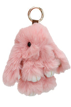 Load image into Gallery viewer, Faux Fur Bunny Rabbit Plush Keychain- More Colors Available!
