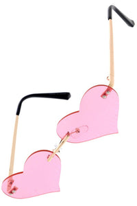 Heart Eyes on Fire Detail Fashion Sunglasses- 6 Colors Available