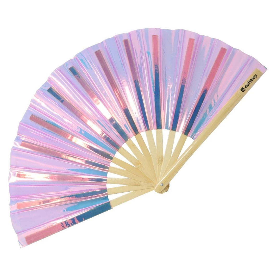 Fluid Pink Champagne Fantasy Xtra Large Hand Fan