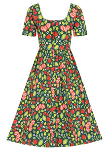 Giada Strawberry Patch Swing Dress