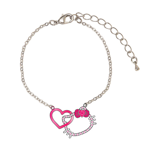 Hello Kitty Heart Charm Bracelet
