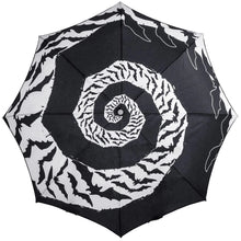 Load image into Gallery viewer, Bat Swirl Skull Handle Umbrella
