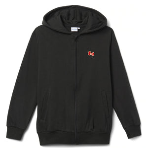 Hello Kitty Black French Terry Track Hoodie
