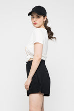 Load image into Gallery viewer, Black High Waist Wide Leg Shorts
