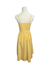 Load image into Gallery viewer, Sunshine Yellow Tie Top Button Front Dress
