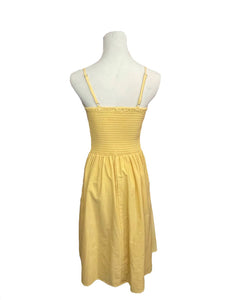 Sunshine Yellow Tie Top Button Front Dress