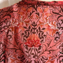Load image into Gallery viewer, Mauve Hand Beaded Kimono
