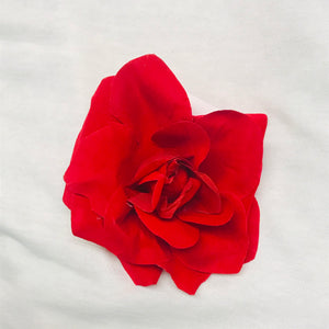 Red Rose Hair Flower