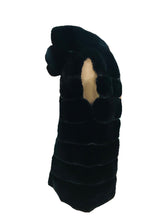 Load image into Gallery viewer, Faux Fur Black Hooded Vest- Last One!
