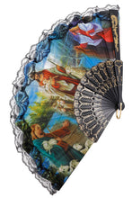 Load image into Gallery viewer, Religious Lace Trim Hand Fan- More Styles Available!
