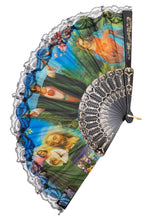 Load image into Gallery viewer, Religious Lace Trim Hand Fan- More Styles Available!
