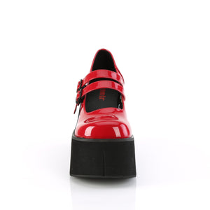 Kera Red Platform Mary Jane Shoes