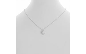 Dainty Matte Moon with Single Stone Necklaces- More Styles Available!