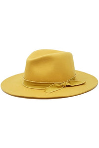 Kaia Wool Felt Panama Hat with Raw Band- More Colors Available!