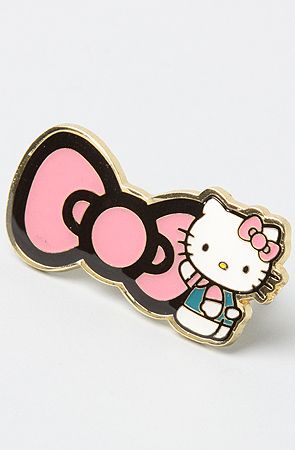 Hello Kitty Bow Enamel Pin - Home