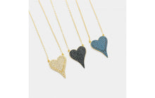 Load image into Gallery viewer, Dainty Heart with Micro Pave Stones Necklace- More Styles Available!
