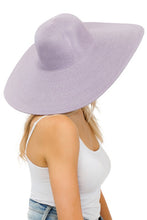 Load image into Gallery viewer, Lavender Tight Weave Heavy Brim Floppy Hat

